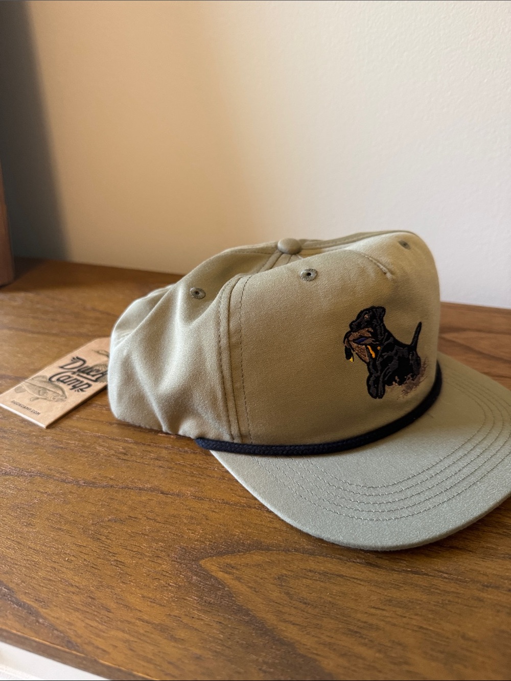 NWT Duck Camp Hat Dog and Duck Hunting Embroidered Cap